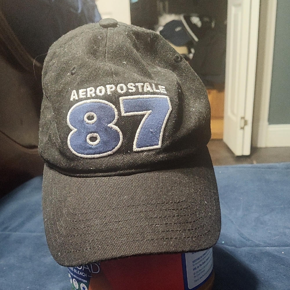 Aeropostale Black Cap with Blue 87